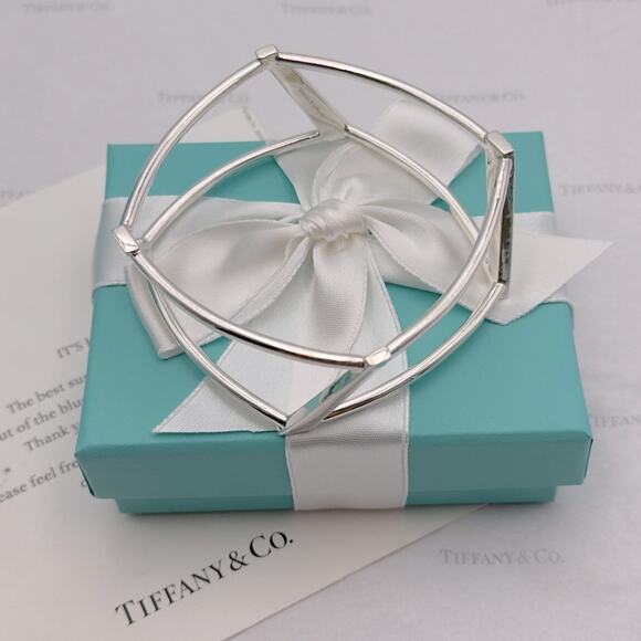 Tiffany & Co. Frank Gehry Torque Open Bangle Bracelet Sterling Silver Vintage - Picture 10 of 13